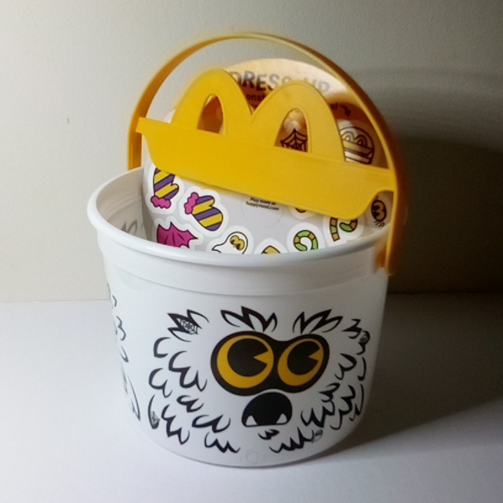 McDonald's 2024 White Monster Halloween Bucket Pail